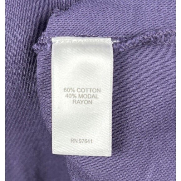 J. Jill Pure Jill Wrap Tunic Purple with 3/4 Length Sleeves Size Small - Picture 5 of 8